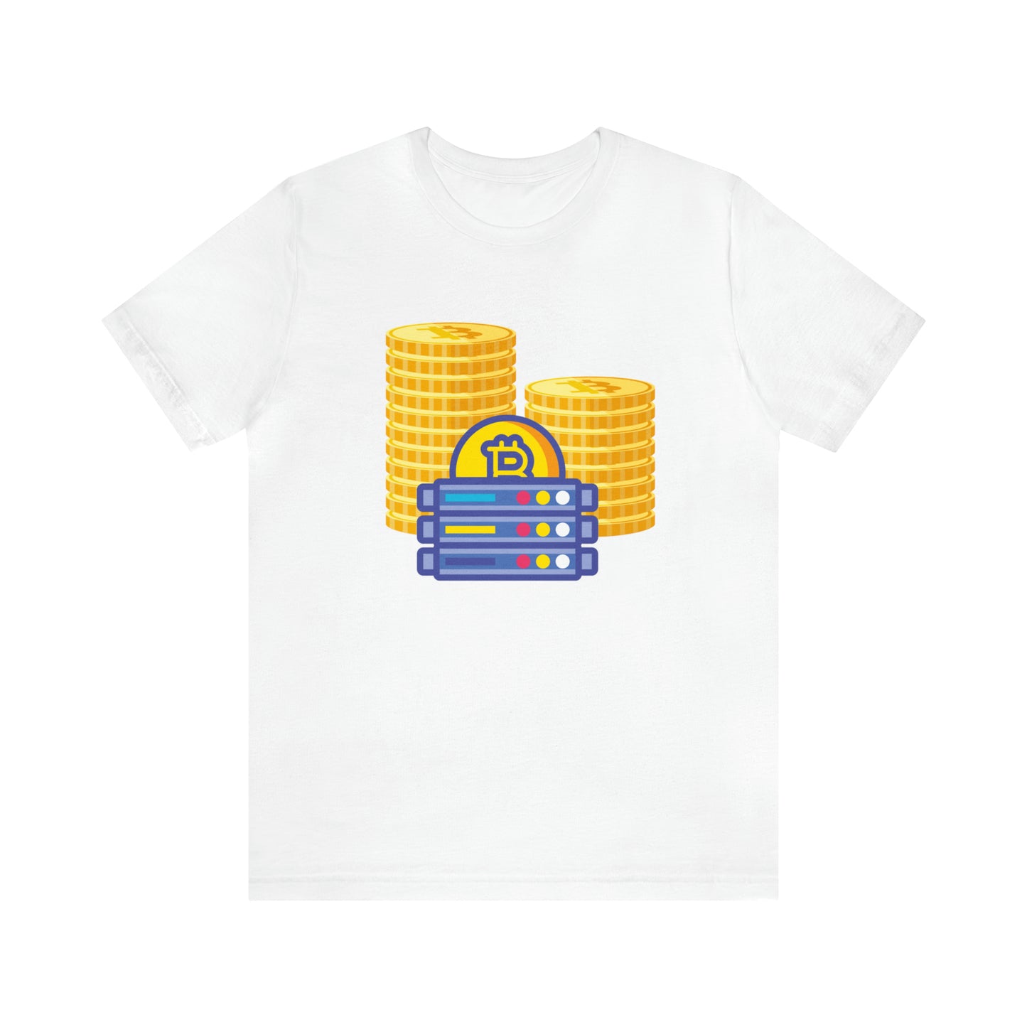 Bitcoin Stack  Unisex Jersey Short Sleeve Tshirt